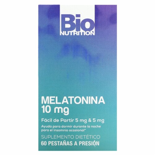 Bio Nutrition Melatonin 10 mg Perspective: front