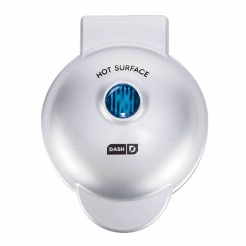 Dash Bow and Go Mini Waffle Maker - Silver Perspective: front