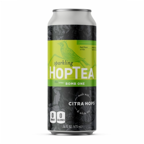 Hoplark Sparkling HopTea The Citra Bomb One Perspective: front
