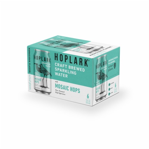 Hoplark® Mosaic Hops Flavored Sparkling Water Cans Perspective: front