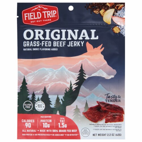 Field Trip Original Beef Jerky Perspective: front
