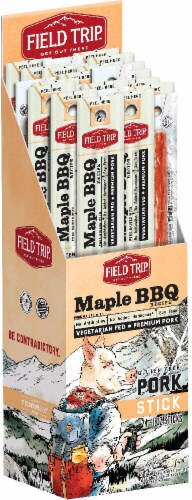 Field Trip  Pork Jerky Stick Gluten Free   Maple BBQ Perspective: front