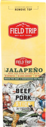 Field Trip Spicy Jalapeno Beef Pork Sticks Perspective: front