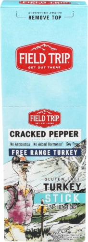 Kroger - Field Trip Turkey Jerky Stick Gluten Free Cracked Pepper, 24 Sticks