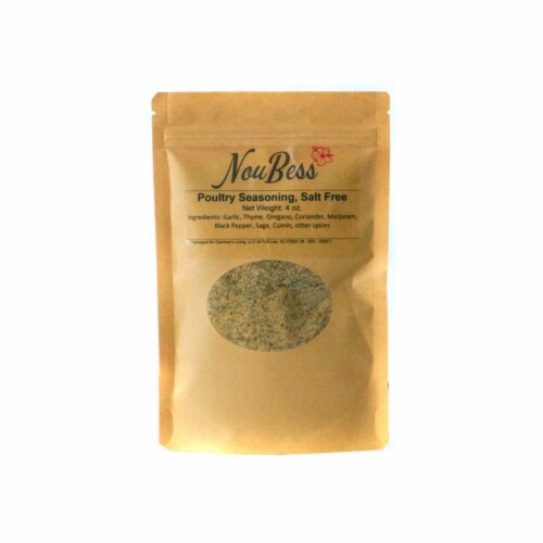 NouBess Poultry Seasoning, Salt Free, 4 oz Perspective: front