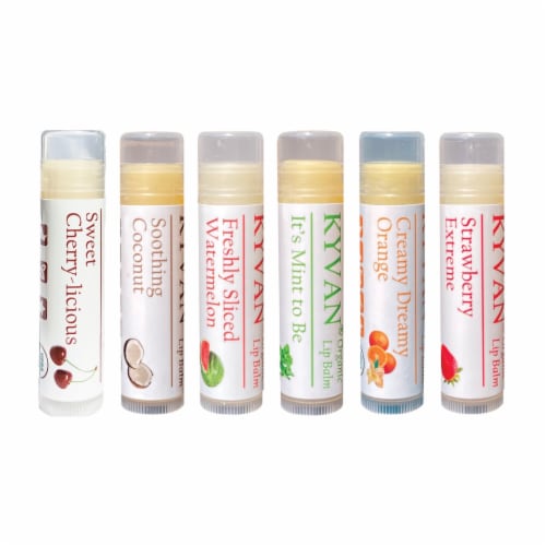 KYVAN Ultimate Lip Smacker Variety 6 Pack Lip Balms Perspective: front