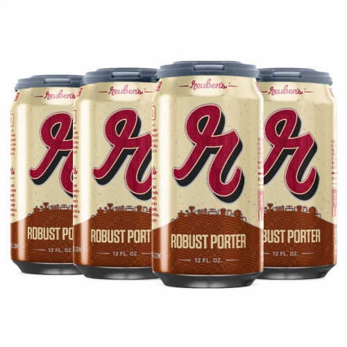 Reuben's Brews Robust Porter Beer Perspective: front