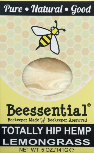 Beessential Hemp Lemongrass Bar Soap Perspective: front