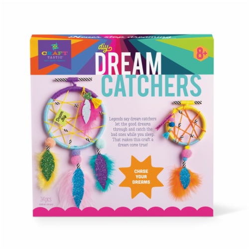 Craft Tastic DIY Dream Catchers Kit - 34 Pieces - Dutch Goat