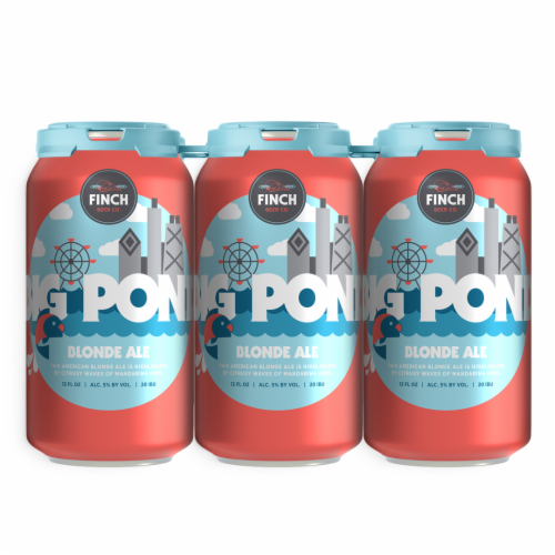 Finch Beer Co. Big Pond Blonde Ale Perspective: front