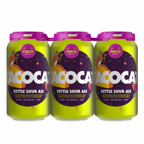 Finch Beer Co. Tacocat Kettle Sour Ale Perspective: front
