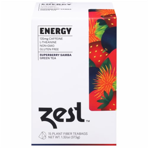 Zest Tea Superberry Samba Energy Green Tea 15 ct Pay Less Super
