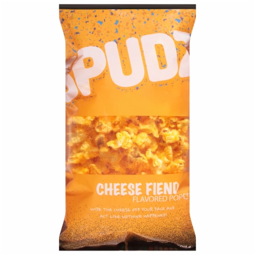 Spudz Cheese Fiend Popcorn Perspective: front