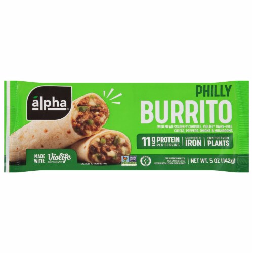 Alpha Foods Philly Sandwich Burrito Perspective: front