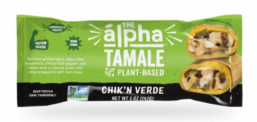 Alpha Foods Chik’n Verde The Alpha Tamale Perspective: front