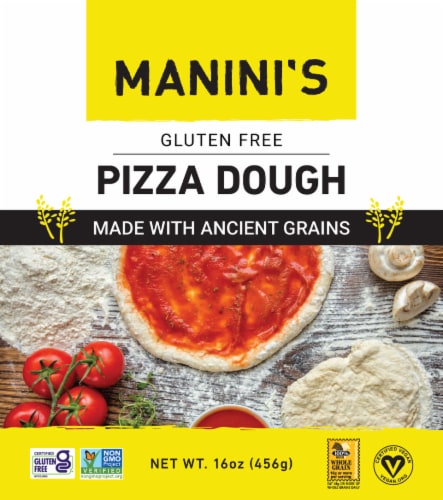 Manini's Gluten Free Pizza Dough Ball Perspective: front