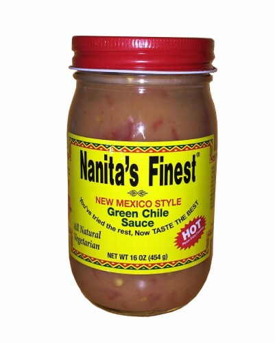 Nanita's Finest Green Chile Hot Sauce Perspective: front