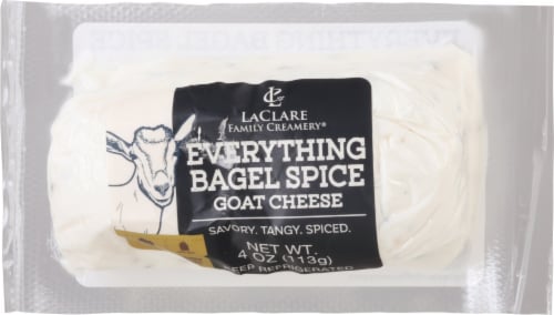 LaClare Everything Bagel Spice Goat Cheese Log Perspective: front