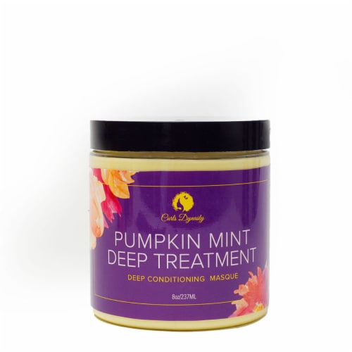 Curls Dynasty Pumpkin Mint Deep Treatment Conditioning Masque Perspective: front