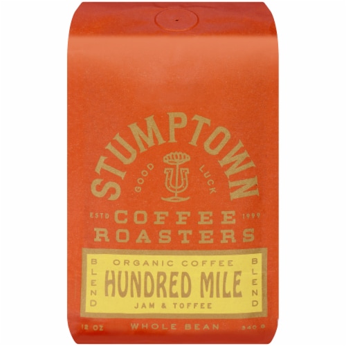 Stumptown Coffee Organic Hundred Mile Whole Bean Coffee Perspective: front