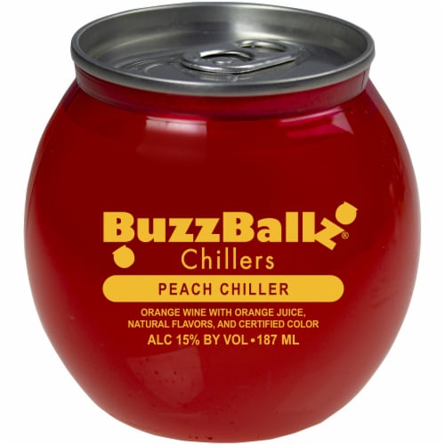 BuzzBallz Chillers Peach Chiller Cocktail Perspective: front