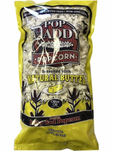 Pop Daddy® Natural Butter Popcorn Perspective: front