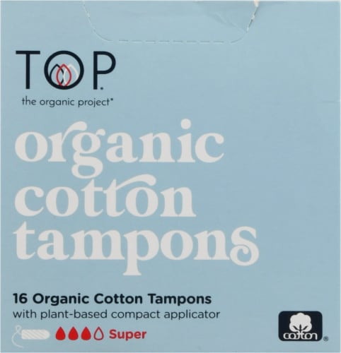 TOP Super Absorbency Organic Cotton Tampons Perspective: front