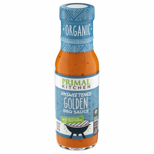 Primal Kitchen Organic and Unsweetened Golden BBQ Sauce, 8.5 oz