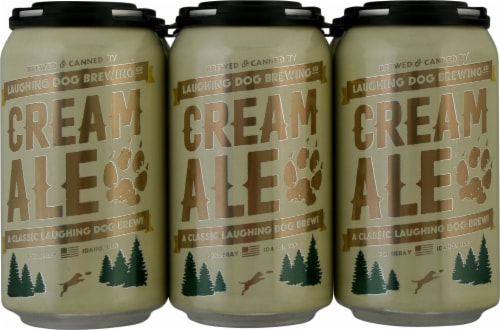 Laughing Dog Brewing Cream Ale Beer Perspective: front