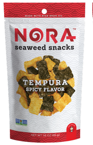Nora™ Tempura Spicy Flavor Seaweed Snacks Perspective: front