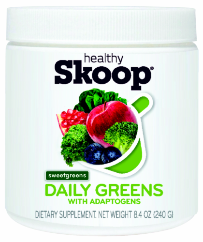 Healthy Skoop Daily Greens Blend with Adaptogens Perspective: front