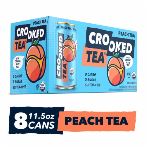 Crook & Marker Crooked Tea® Peach Tea Perspective: front