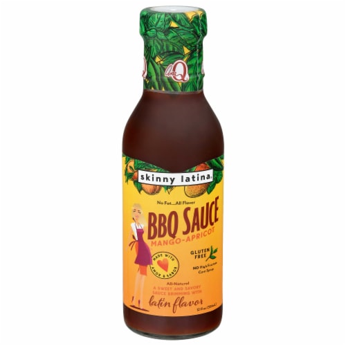 Skinny Latina® Mango Apricot BBQ Sauce Perspective: front