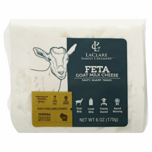 LaClare Family Creamery™ Feta Goat Milk Cheese Perspective: front