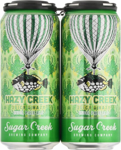 Sugar Creek Brewing Company Hazy Creek IPA Perspective: front
