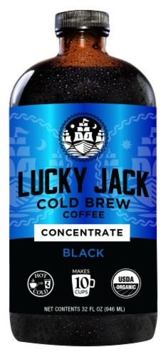 Lucky Jack Organic Concentrate Black Cold Brew Coffee Perspective: front