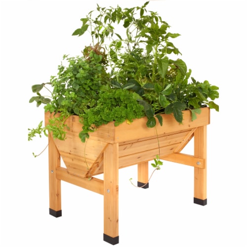 VegTrug Small Raised Bed Planter - Natural FSC 100% Perspective: front