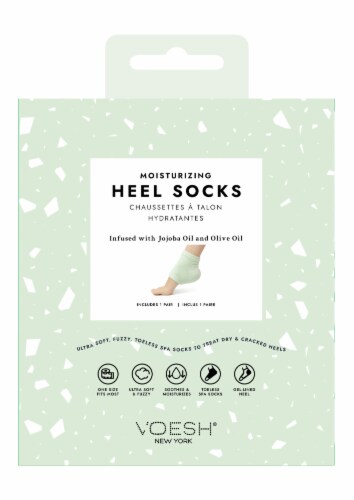 Voesh Moisturizing Heel Socks Perspective: front