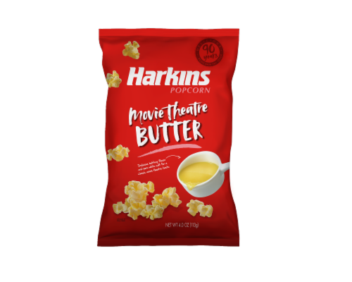 Harkins Movie Theatre Butter Popcorn Perspective: front