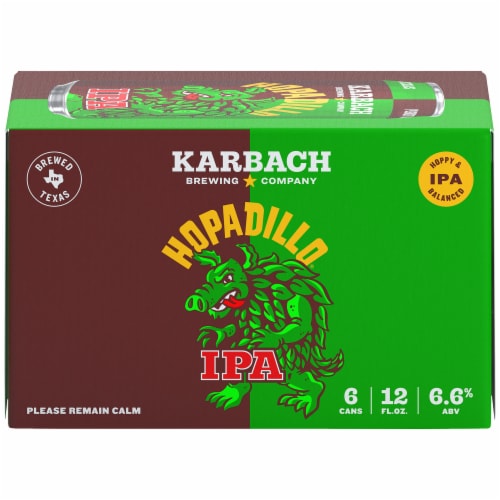 Karbach Brewing Company Hopadillo IPA Perspective: front