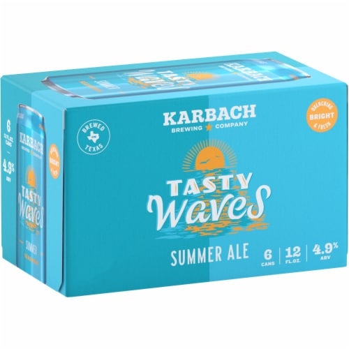 Karbach Brewing Company Tasty Waves Summer Ale Perspective: front