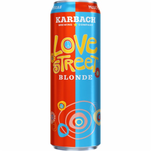 Karbach Brewing Company Love Street® Blonde Beer Perspective: front