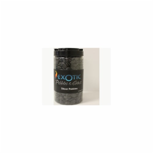 Exotic Pebbles & Aggregates Polished Gravel - Black Perspective: front