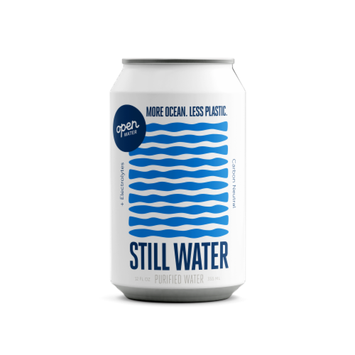 Open Water Still Purified Electrolyte Water Perspective: front