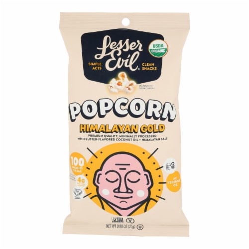 Organic Popcorn, Himalayan Gold, 0.88 oz Case Perspective: front