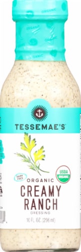 Tessemae's Organic Creamy Ranch Dressing Perspective: front