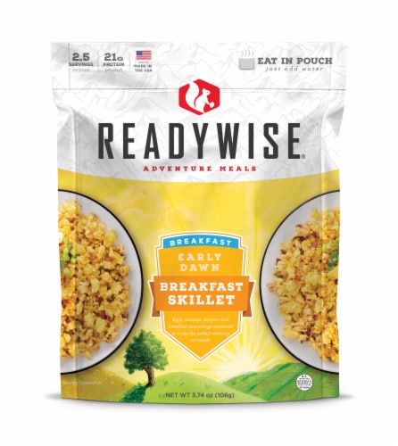 ReadyWise Adventure Meals Breakfast Skillet Entree Perspective: front