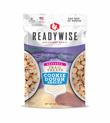 ReadyWise Adventure Meals Cookie Dough Snacks Perspective: front