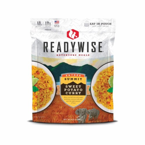 ReadyWise Adventure Meals Sweet Potato Curry Perspective: front