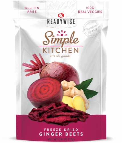 ReadyWise Simple Kitchen Freeze-Dried Ginger Beets Perspective: front